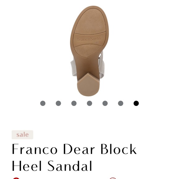 FRANCO SARTO DEAR BLOCK SANDAL in GREY/TAUPE - Picture 8 of 16